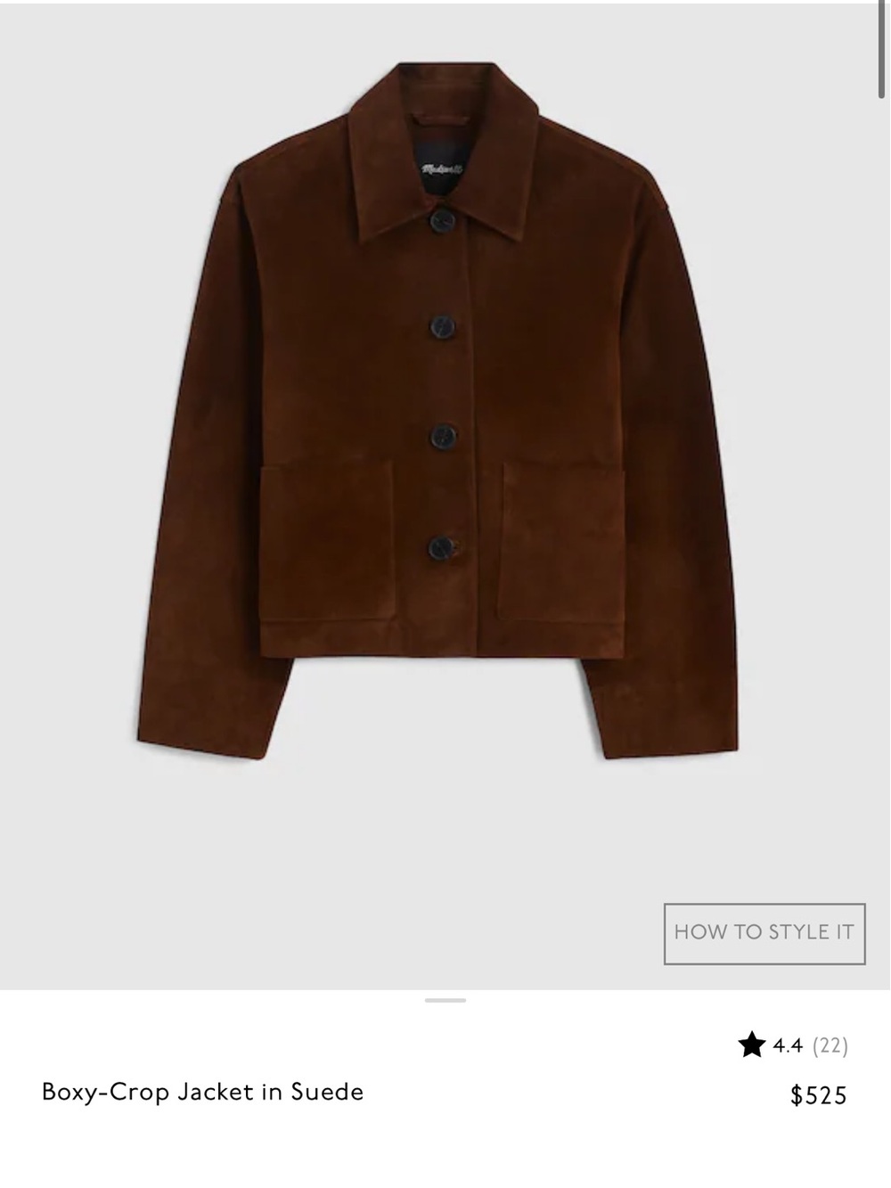 Madewell Suede Jacket - Picture 2 of 2